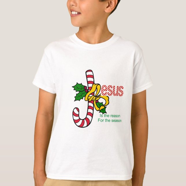 Jesus candy cane t shirt (Framsida)