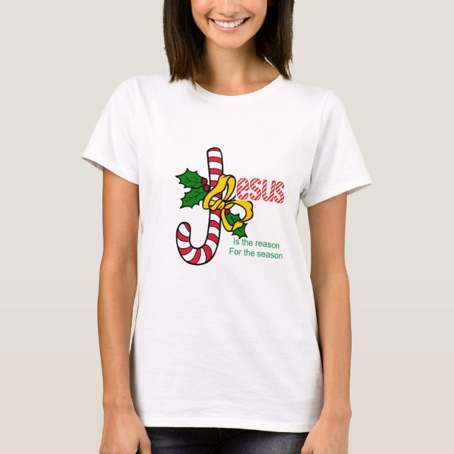 Jesus candy cane t-shirt (Framsida)