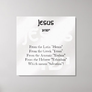 Jesus Canvastryck