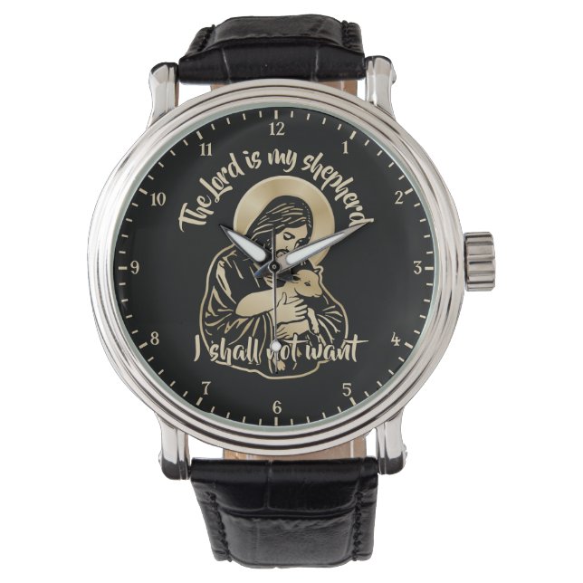 Jesus Caring Shepherd Armbandsur (Framsida)