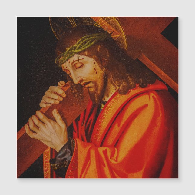 Jesus carrying the cross magnet (Framsida)