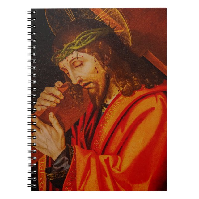 Jesus carrying the cross notebook anteckningsbok (Framsidan)