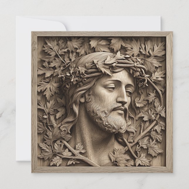 Jesus Carting Greeting Card (Framsida)