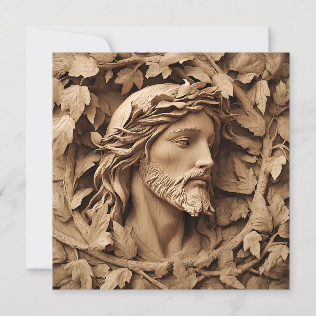 Jesus Carting Greeting Card (Framsida)