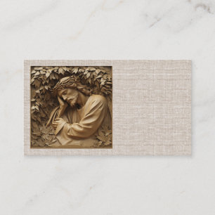Jesus Carving Affärskorts Visitkort