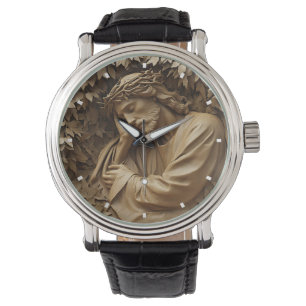 Jesus Carving Watch Armbandsur