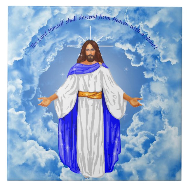 Jesus Ceramic Tile Kakelplatta (Framsidan)
