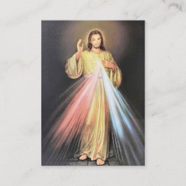 Jesus Chaplet St. Faustina Prayer Visitkort