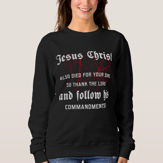 Jesus Christ Bible Faith God Christianity T Shirt (Framsida)