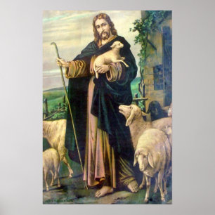 JESUS CHRIST, BRA SHEPHERD POSTER
