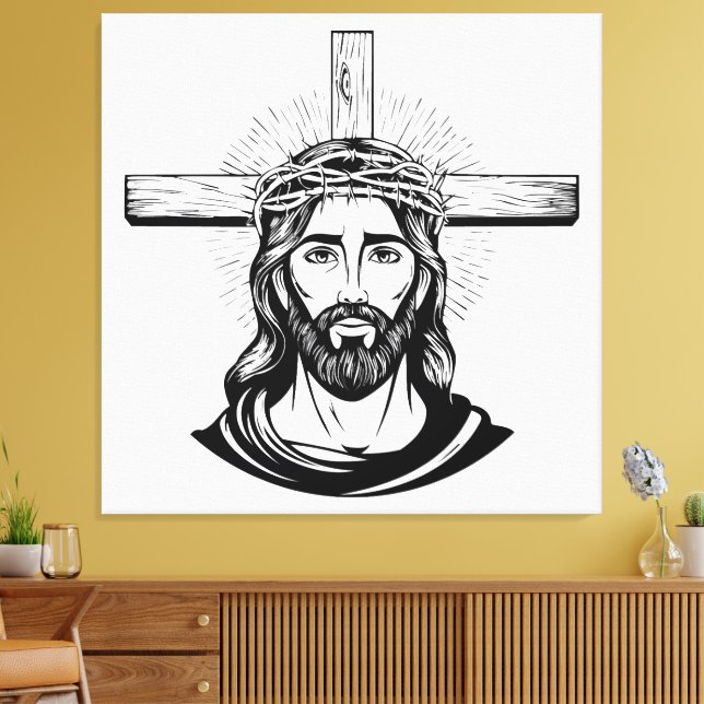 Jesus Christ Canvastryck (Insitu (Vardagsrum))
