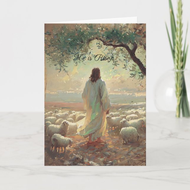 Jesus Christ Easter Religious Chisrian Kort (Framsida)