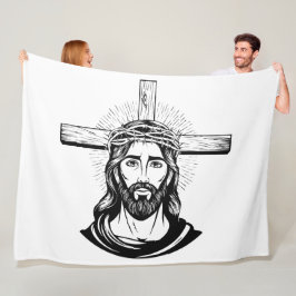 Jesus Christ Fleecefilt