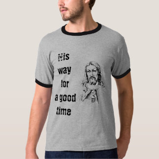 Jesus christ humor för en katolsk legend t shirt