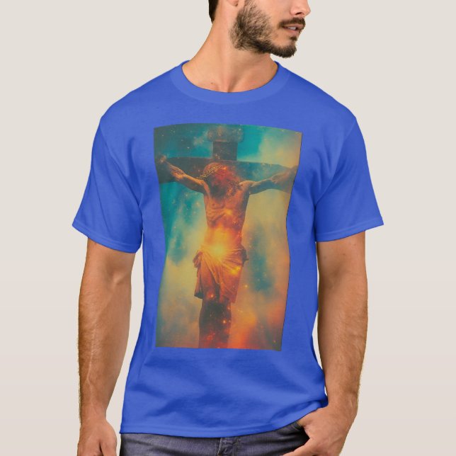 Jesus Christ Lord Savior Crucifixion 02 T Shirt (Framsida)