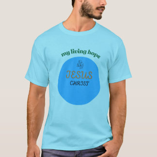 JESUS CHRIST MIN LEVANDE HOPP UTTRYCKTA T-SHIRTS. T SHIRT