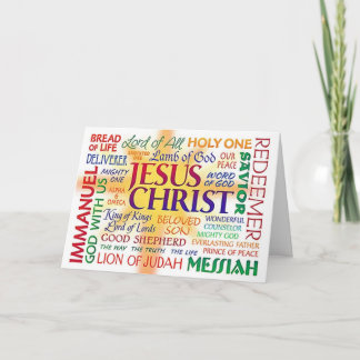 JESUS CHRIST, NAMN ÖVER ALLA NAMN HELGKORT
