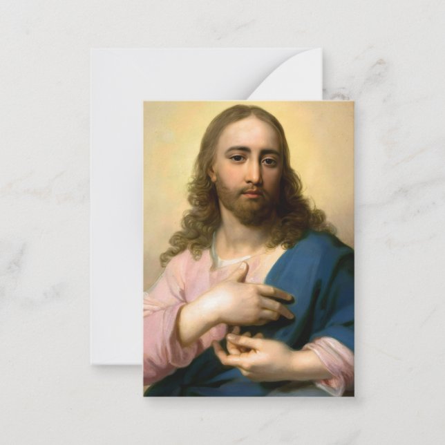 Jesus Christ Notecard Anteckningskort (Framsida)