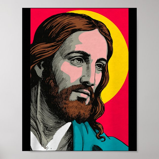 Jesus Christ P Art Religious Easter &amp; Christma Poster (Framsidan)