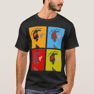jesus christ popkonst på mörksvarttshirten tee