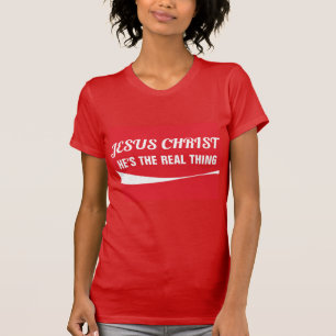 JESUS CHRIST REAL SAK Christian T-Shirts