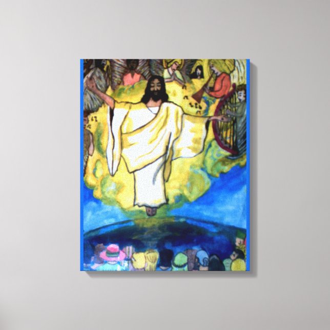 JESUS CHRIST RETURNS, RAPTURE. canvas (Framsida)