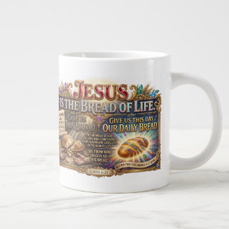 Jesus Christ Reveals Bread Of Life Truth Jumbo Mugg