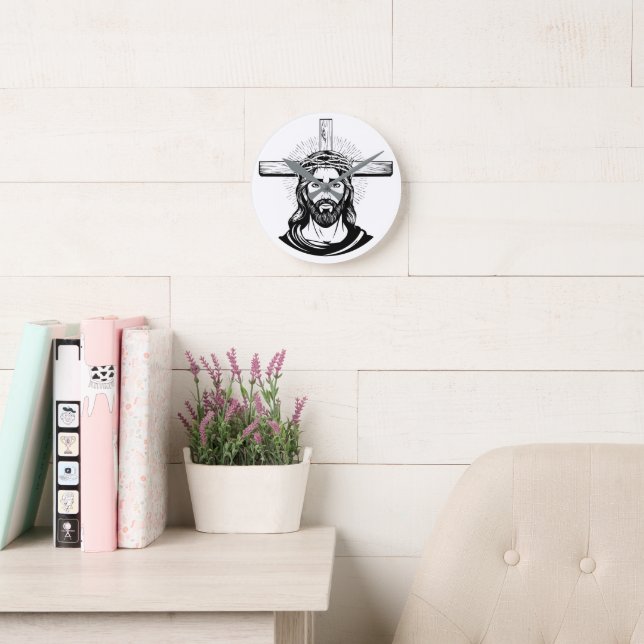 Jesus Christ Rund Klocka (Läsesal)