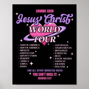 Jesus Christ World Tour Kommer Snart Du Kan Inte M Poster