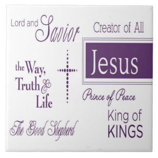 JESUS Christian Ceramic Tile Trivit Hett Pad~Savio Kakelplatta