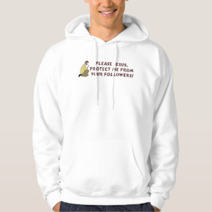 Jesus Christian Humor Sweatshirt Med Luva