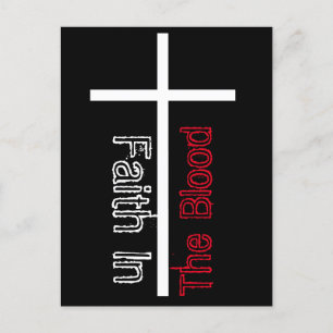 Jesus Christian Hymns blod Vykort