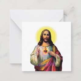 Jesus Christus i Pop Art Stil Anteckningskort