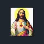 Jesus Christus i Pop Art Stil Canvastryck<br><div class="desc">Pop Art Jesus Kristus. Populära kulturvariationer av Jesus i popkonst stil som pop-ikon.</div>