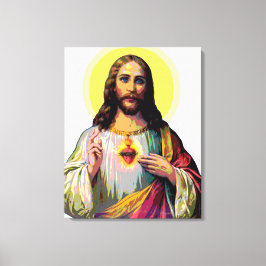 Jesus Christus i Pop Art Stil Canvastryck