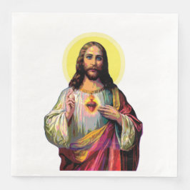 Jesus Christus i Pop Art Stil Pappersservett