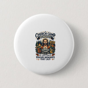 Jesus Church Camp VBS Nostalgi T-shirt Tro Baserad Knapp