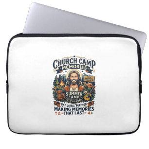 Jesus Church Camp VBS Nostalgi T-shirt Tro Baserad Laptop Fodral