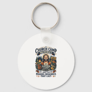 Jesus Church Camp VBS Nostalgi T-shirt Troendedesi Nyckelring