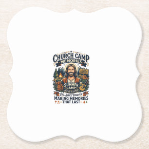 Jesus Church Camp VBS Nostalgi T-shirt Troendedesi Underlägg Papper