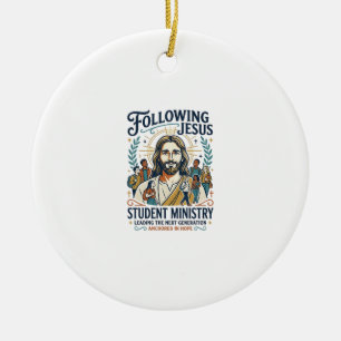 Jesus Church Merch Ungdomsläger Stylish Tröja Tro  Julgransprydnad Keramik