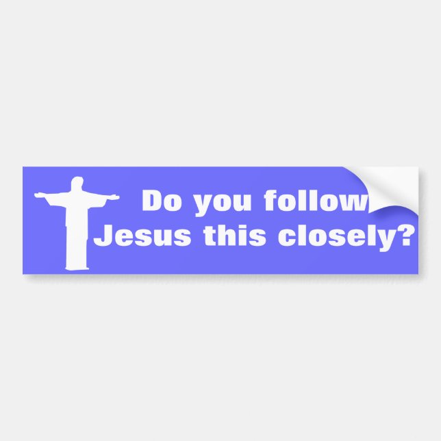 Jesus citationstecken om körning bildekal (Framsidan)