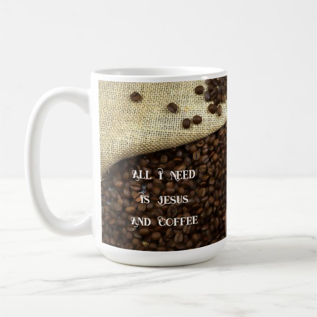 Jesus & Coffee - 15 oz. Kopp (Vänster)