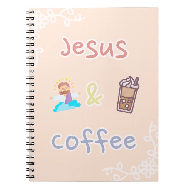 Jesus + Coffee Anteckningsbok (Framsidan)