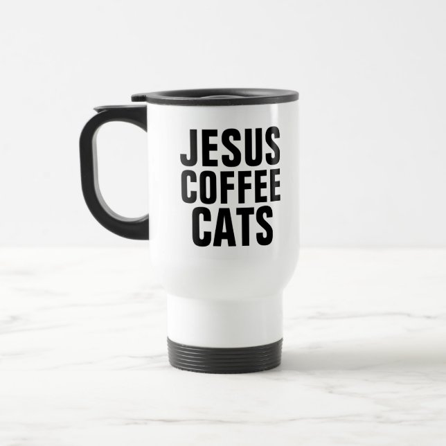JESUS COFFEE CATS, CHRISTIAN COFFEE RESEMUGGS RESEMUGG (Vänster)