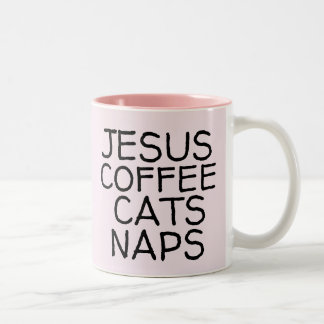 JESUS COFFEE CATS NAPS CAT KAFFE KOPPAR