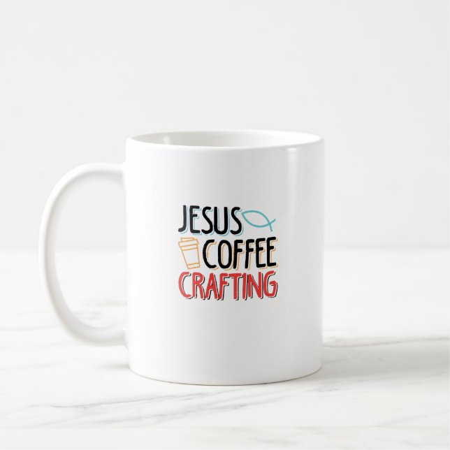 Jesus Coffee Craiting - stilt kristen design för C Kaffemugg (Vänster)