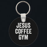 Jesus Coffee Gym Christian Workout Weightlift F Nyckelring<br><div class="desc">Jesus Coffee Gym Christian Workout Weightlift Fitness</div>