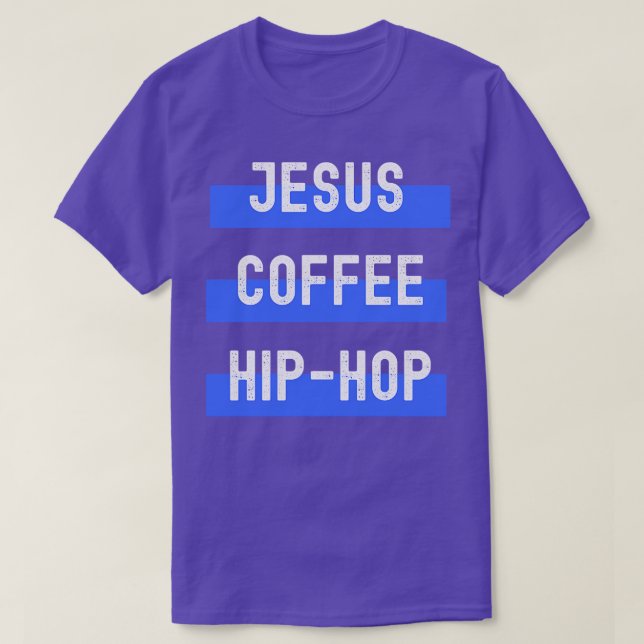 Jesus Coffee Hip hop T Shirt (Design framsida)