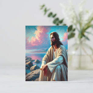 Jesus Contemplation bredvid Majestic Kusten Vykort
